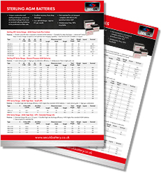 SEC Sterling AGM Batteries Leaflet